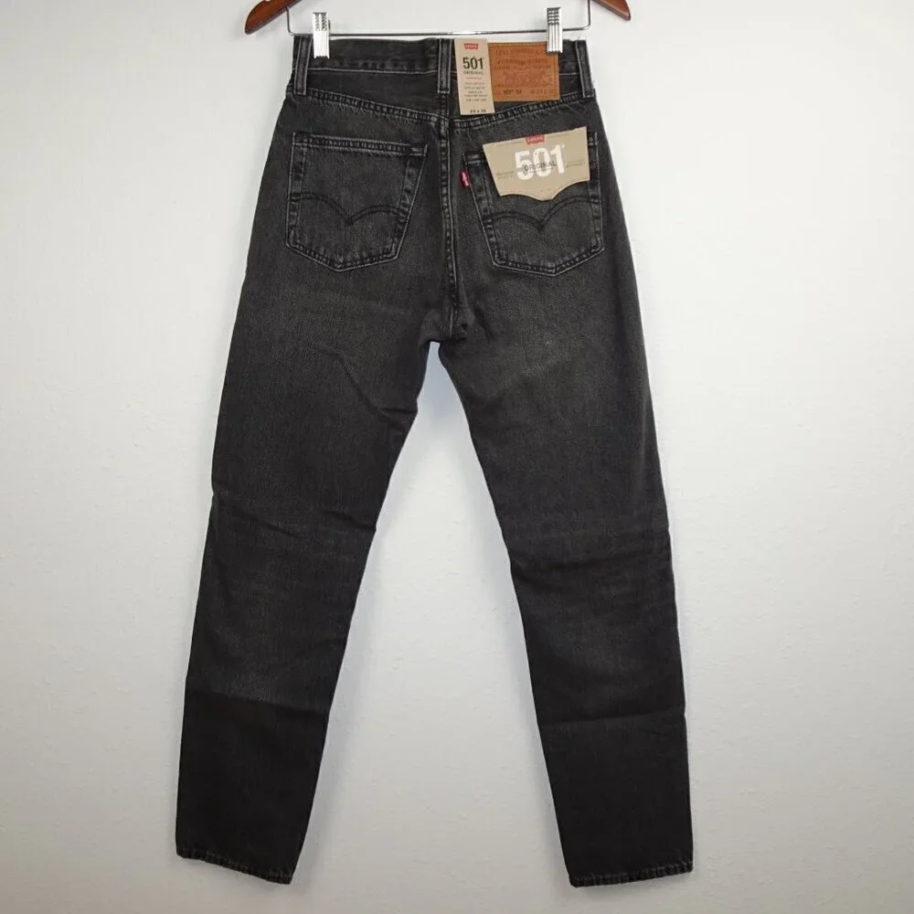 Levi's 501 '54 Jeans Men's Size 29x32 Black Denim Distressed READ MEASUREMENTS